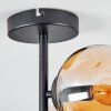 Ripoll ceiling light, globe light Amber, 4-light sources
