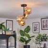 Ripoll ceiling light, globe light Amber, 4-light sources