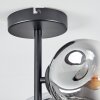 Ripoll ceiling light, globe light clear, Smoke-coloured, 4-light sources