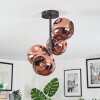 Ripoll ceiling light, globe light coppery, 4-light sources