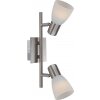 Globo PARRY I spotlight chrome, matt nickel, 2-light sources