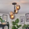 Ripoll ceiling light, globe light Smoke-coloured, 4-light sources