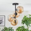 Ripoll ceiling light, globe light Amber, 4-light sources
