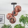 Ripoll ceiling light, globe light coppery, 4-light sources