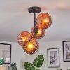 Ripoll ceiling light, globe light coppery, 4-light sources