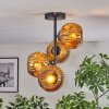 Ripoll ceiling light, globe light gold, 4-light sources