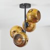 Ripoll ceiling light, globe light gold, 4-light sources