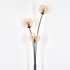 Ripoll globe light, floor lamp Amber, 3-light sources