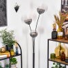 Koyoto globe light, floor lamp clear, Smoke-coloured, 3-light sources