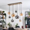 Ripoll hanging light, globe light, pendant light Ecru, black, 8-light sources
