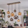 Ripoll hanging light, globe light, pendant light Ecru, black, 8-light sources