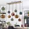 Ripoll hanging light, globe light, pendant light Ecru, black, 8-light sources