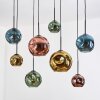 Ripoll hanging light, globe light, pendant light Ecru, black, 8-light sources