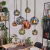 Ripoll hanging light, globe light, pendant light Ecru, black, 8-light sources