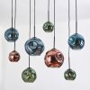 Ripoll hanging light, globe light, pendant light Ecru, black, 8-light sources