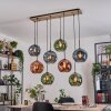 Ripoll hanging light, globe light, pendant light Ecru, black, 8-light sources