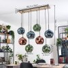 Ripoll hanging light, globe light, pendant light Ecru, black, 8-light sources