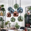 Ripoll hanging light, globe light, pendant light Ecru, black, 8-light sources