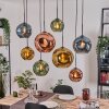 Ripoll hanging light, globe light, pendant light Ecru, black, 8-light sources