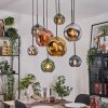 Ripoll hanging light, globe light, pendant light Ecru, black, 8-light sources