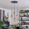 Koyoto hanging light, globe light, Cluster pendant lamp 35 cm Amber, 4-light sources