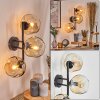 Ripoll globe light, wall light Amber, clear, 3-light sources