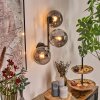 Gastor globe light, wall light Smoke-coloured, 3-light sources