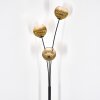Koyoto globe light, floor lamp gold, clear, 3-light sources