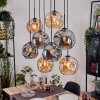 Ripoll hanging light, globe light, pendant light Ecru, black, 8-light sources
