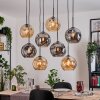 Ripoll hanging light, globe light, pendant light Ecru, black, 8-light sources