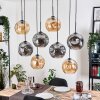 Ripoll hanging light, globe light, pendant light Ecru, black, 8-light sources