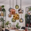 Ripoll hanging light, globe light, pendant light Ecru, black, 8-light sources