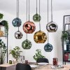 Ripoll hanging light, globe light, pendant light Ecru, black, 8-light sources