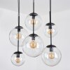 Gastor hanging light, globe light, pendant light clear, 6-light sources
