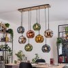 Ripoll hanging light, globe light, pendant light Ecru, black, 8-light sources