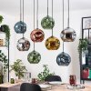 Ripoll hanging light, globe light, pendant light Ecru, black, 8-light sources
