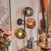 Ripoll globe light, wall light blue, green, coppery, 3-light sources