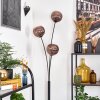 Koyoto globe light, floor lamp coppery, 3-light sources