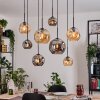 Ripoll hanging light, globe light, pendant light Ecru, black, 8-light sources
