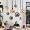 Ripoll hanging light, globe light, pendant light Ecru, black, 8-light sources