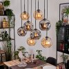 Ripoll hanging light, globe light, pendant light Ecru, black, 8-light sources