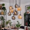Ripoll hanging light, globe light, pendant light Ecru, black, 8-light sources