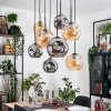 Ripoll hanging light, globe light, pendant light Ecru, black, 8-light sources