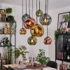 Ripoll hanging light, globe light, pendant light Ecru, black, 8-light sources