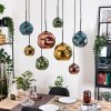 Ripoll hanging light, globe light, pendant light Ecru, black, 8-light sources
