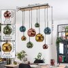Ripoll hanging light, globe light, pendant light Ecru, black, 8-light sources