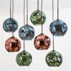 Ripoll hanging light, globe light, pendant light Ecru, black, 8-light sources