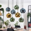 Ripoll hanging light, globe light, pendant light Ecru, black, 8-light sources