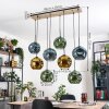 Ripoll hanging light, globe light, pendant light Ecru, black, 8-light sources