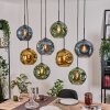 Ripoll hanging light, globe light, pendant light Ecru, black, 8-light sources
